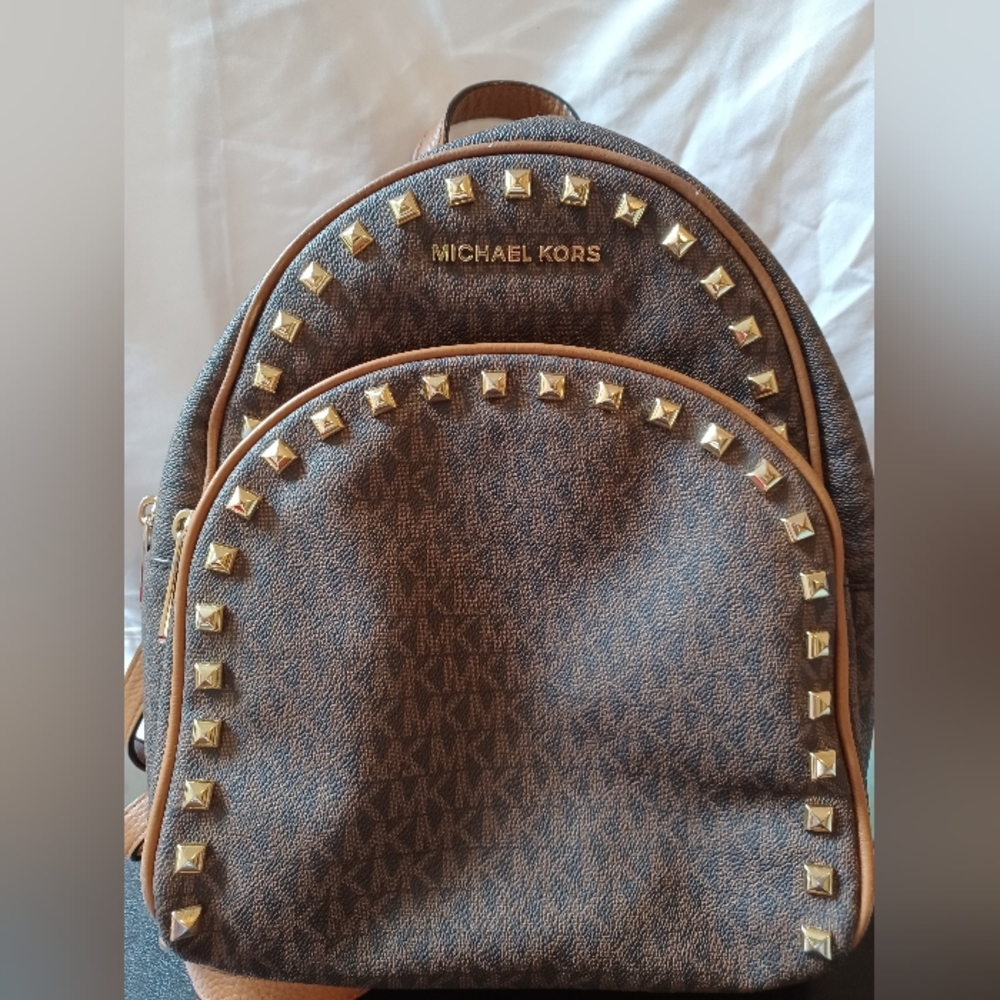 Michael Kors Studded Abbey Backpack, Medium
